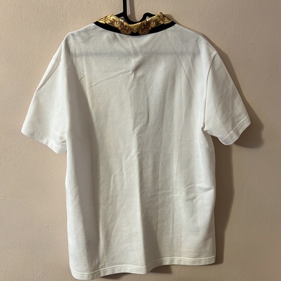 Versace Barocco Baroque Logo monogram polo tee shirt NEW - Picture 6 of 7
